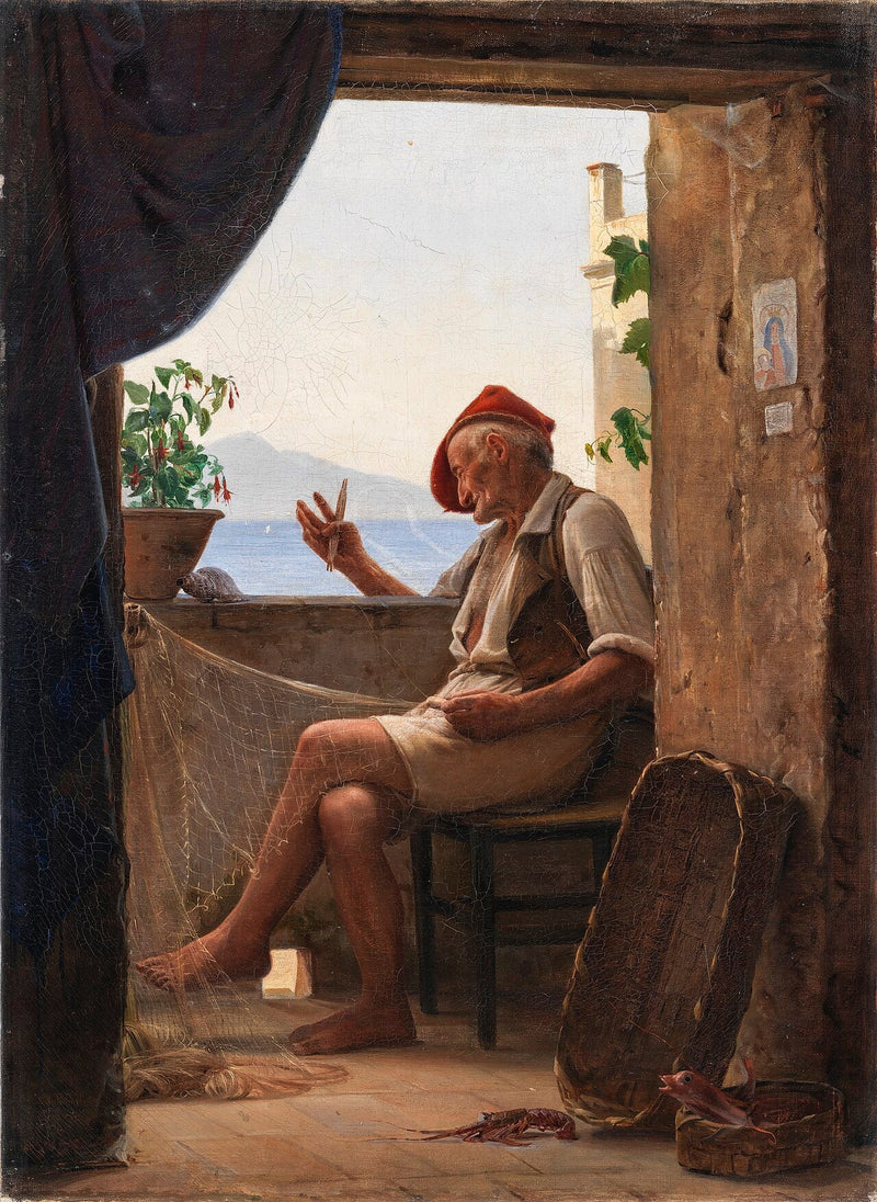 Rybak z Sorrento, Włochy - Carl Heinrich Bloch
