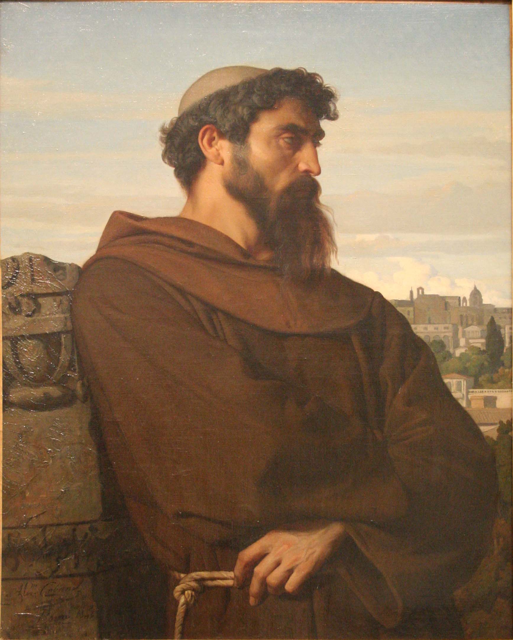 Un penseur jeune moine romain - Alexandre Cabanel - Alpha Reproduction