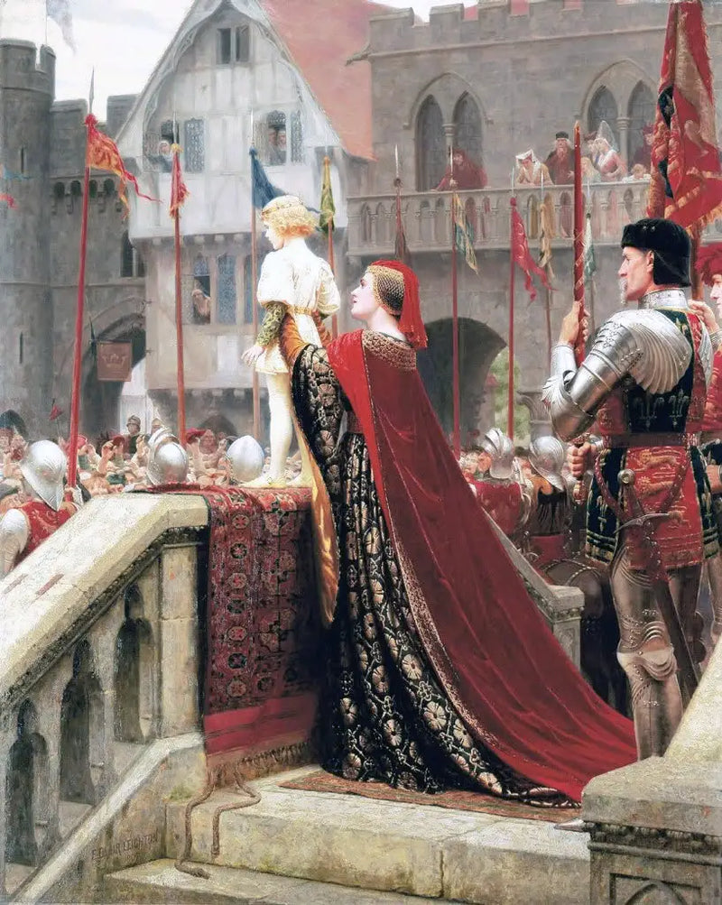 Mały Książę, który może ostatecznie pobłogosławić tron królewski - Edmund Blair Leighton