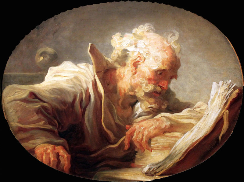 Filozof czytający - Jean-Honoré Fragonard