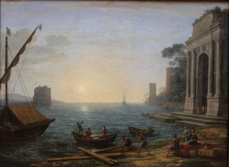 Port morski o wschodzie słońca - Claude Lorrain