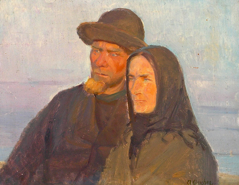 Portret Ole Markstrøm i jego żony. - Anna Ancher