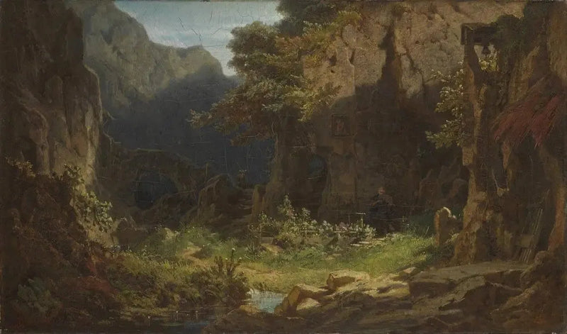 Ukryty grający na skrzypcach - Carl Spitzweg