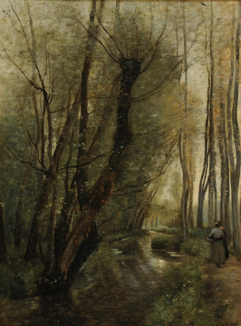Strumień, okolice Beauvais - Jean-Baptiste Camille Corot