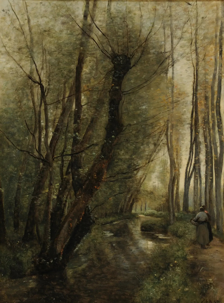 Strumień, okolice Beauvais - Jean-Baptiste Camille Corot