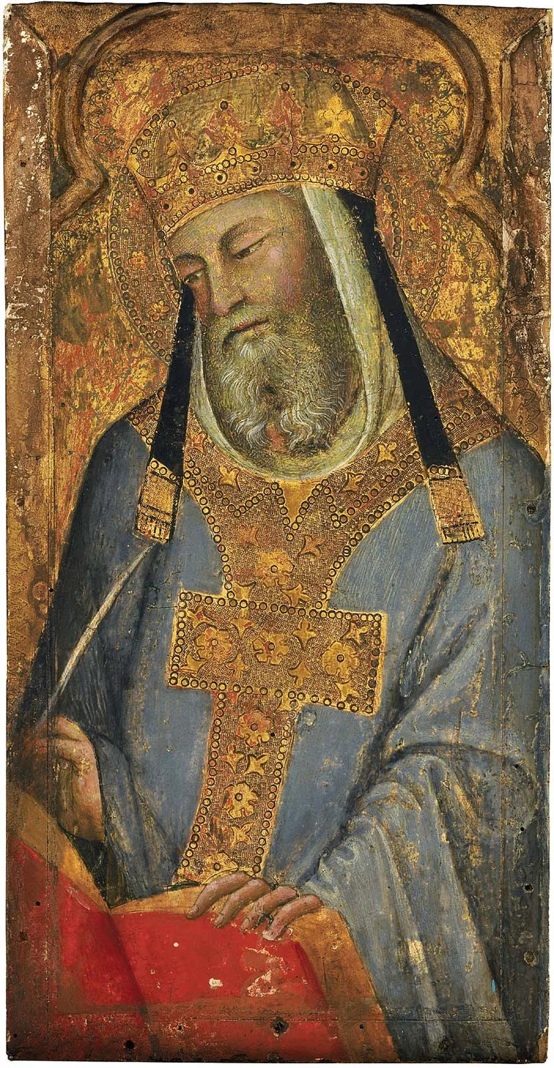 Święty Papież (Święty Grzegorz Wielki?) - Bartolo di Fredi