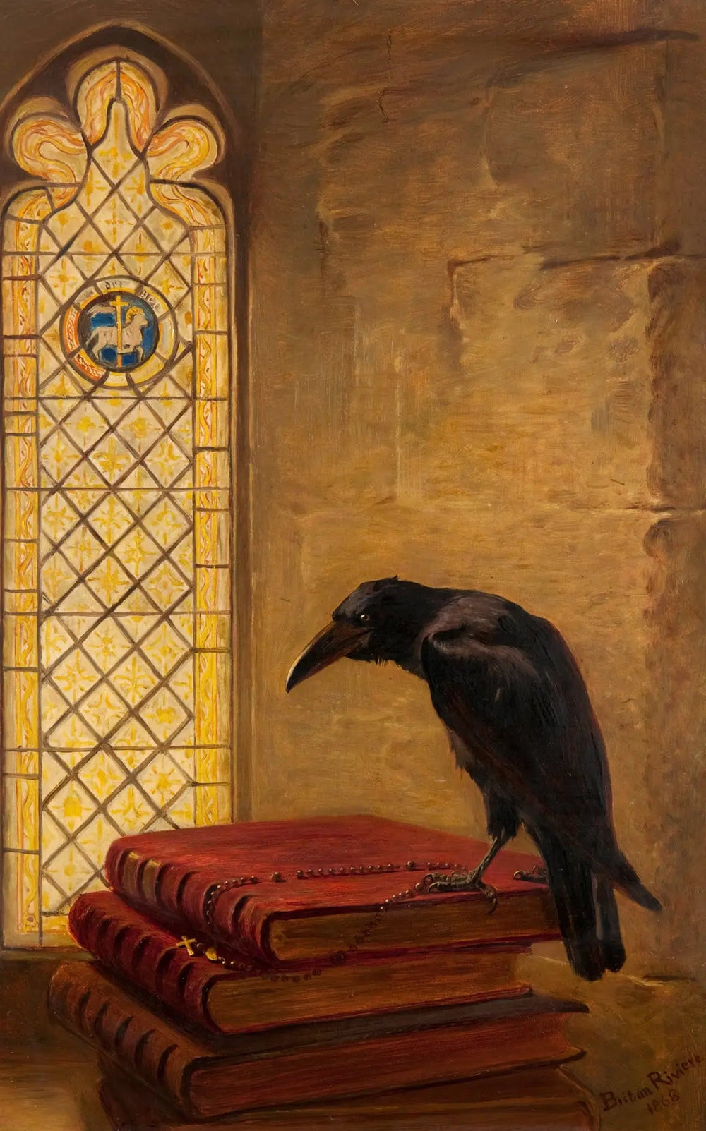 Un saint tiré du « Choucas de Reims » - Briton Rivière - Alpha Reproduction