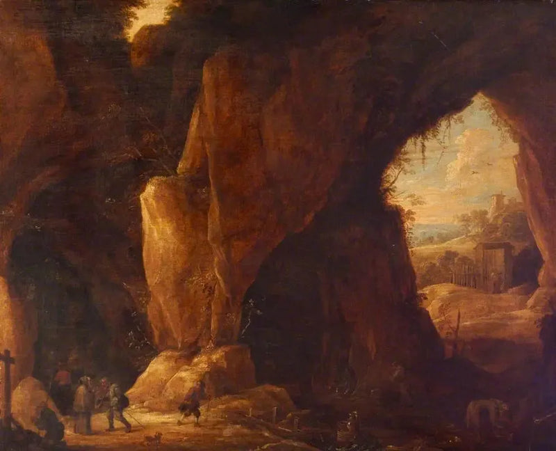  Sanktuarium w jaskini - David Teniers Młodszy