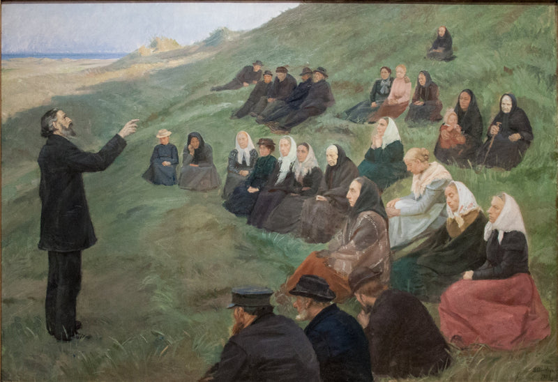 Kazanie na polu - Anna Ancher