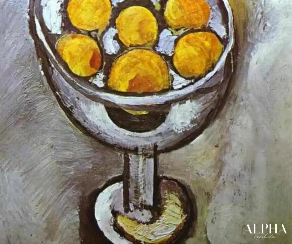 Un vase avec des oranges - Matisse - Reproductions de tableaux et peintures haut de gamme