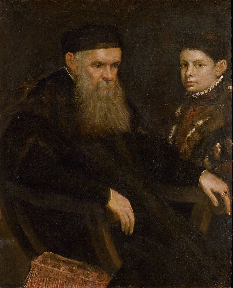 Stary mężczyzna i chłopiec - Jacopo Tintoretto