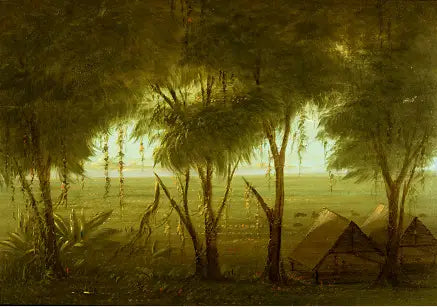 Wioska Connibo - George Catlin