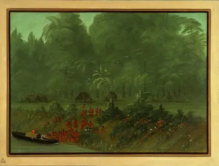Wioska Yahua - George Catlin