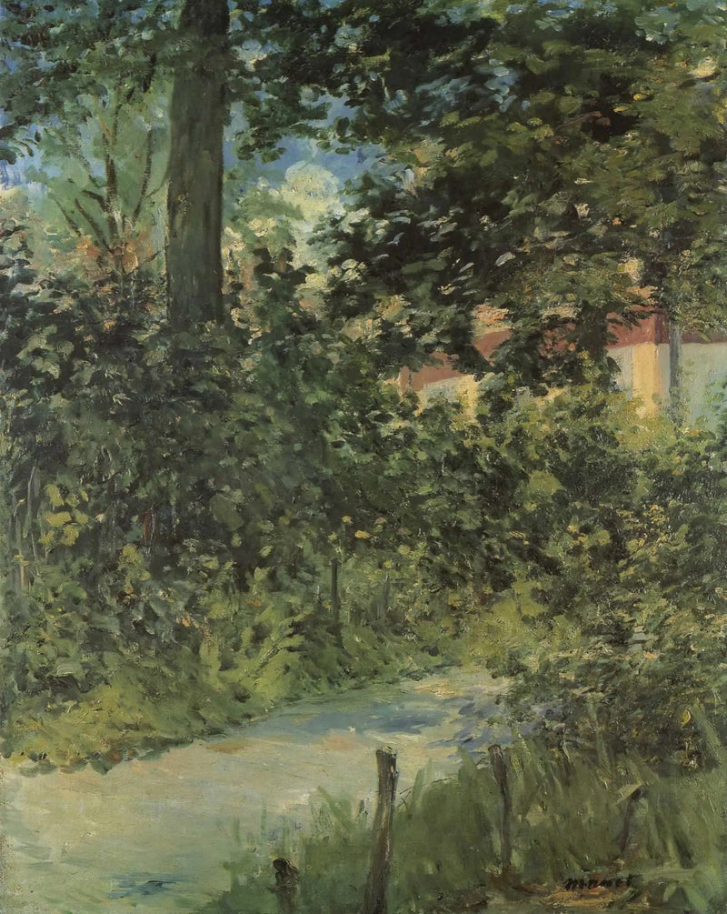 Aleja w ogrodzie w Rueil - Édouard Manet