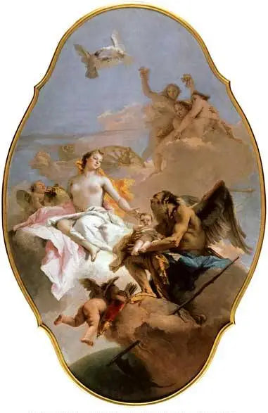 Alegoria z Wenus i czasem - Giovanni Battista Tiepolo