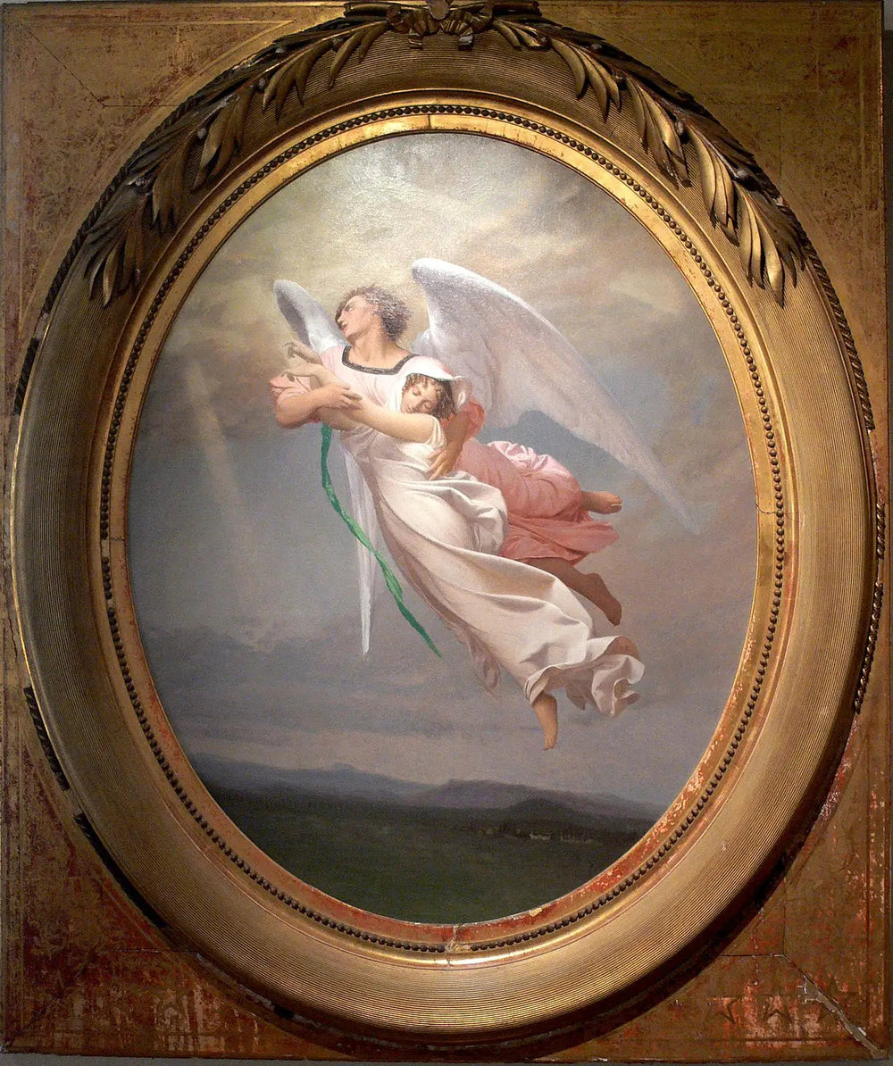 Une âme emportée par un ange - Jean-Léon Gérôme image 1 copie de tableau peinte à la main