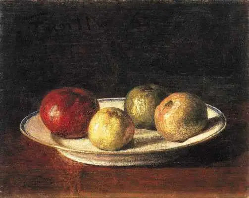 Talerz z jabłkami - Henri Fantin-Latour