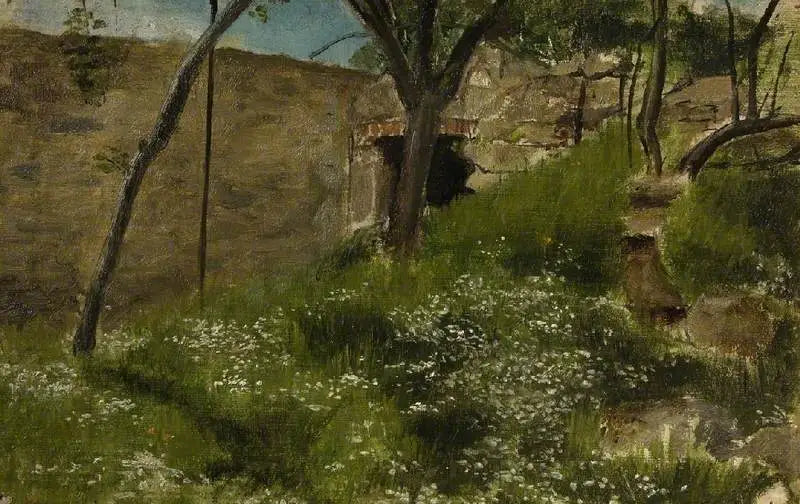 Kwiatowa bank - Lawrence Alma-Tadema