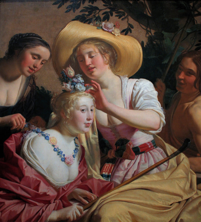 Sofa z kwiatowym zdobieniem - Gerrit van Honthorst