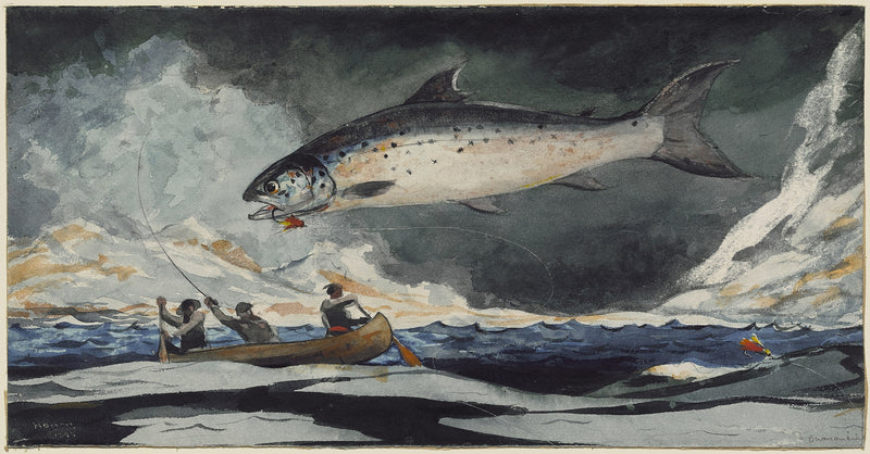 Une bonne piscine, rivière Saguenay - Winslow Homer