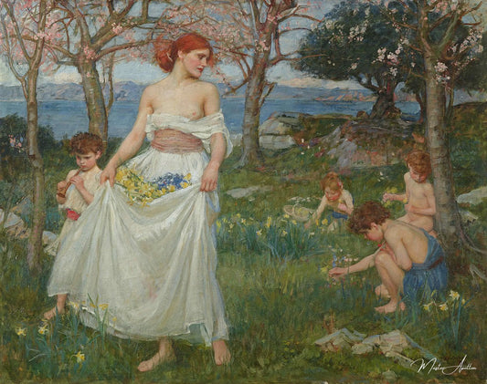 Une chanson du printemps - John William Waterhouse Reproductions de tableaux à la peinture à l’huile