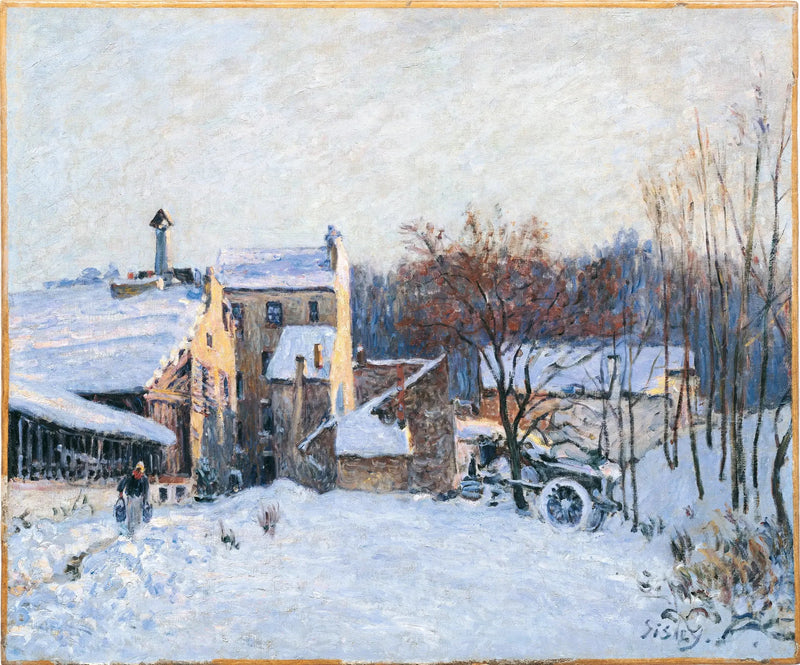 Dziedziniec w Chaville - Alfred Sisley