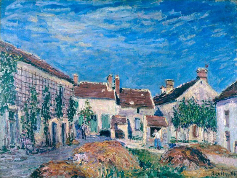 Dziedziniec w Sablons - Alfred Sisley