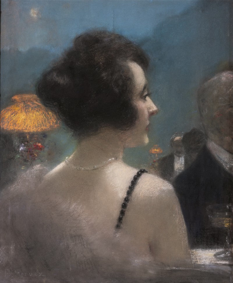 Une dame élégante - Henri Gervex image 1 copie de tableau peinte à la main