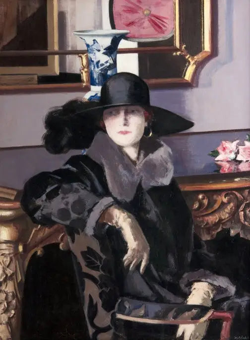 Dama w czerni - Francis Cadell