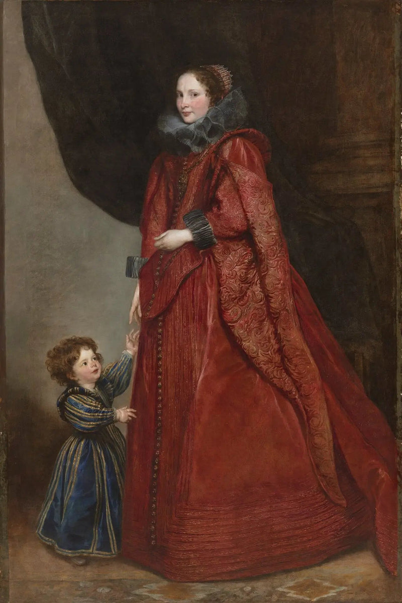 Dama z Genui z dzieckiem - Antoine van Dyck