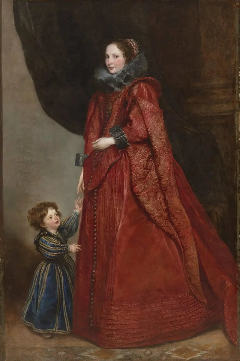 Dama z Genui z dzieckiem - Antoine van Dyck