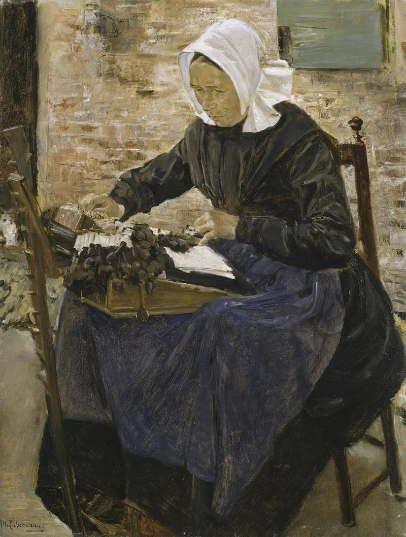 Holenderska koronczarka - Max Liebermann