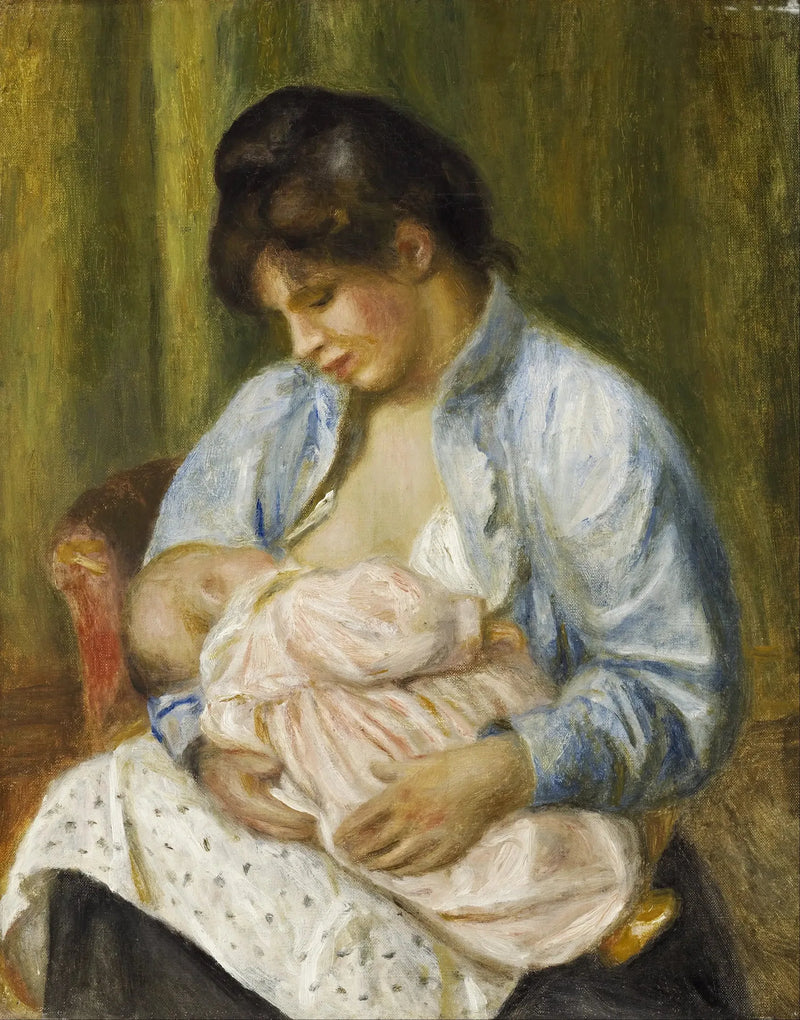 Kobieta karmiąca dziecko - Pierre-Auguste Renoir