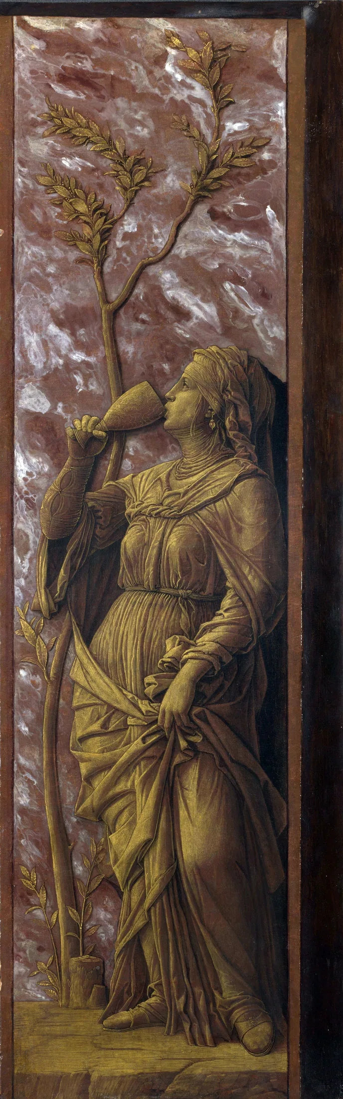 Kobieta pijąca - Andrea Mantegna