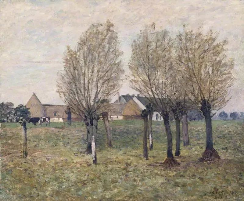 Normandzka farma - Alfred Sisley