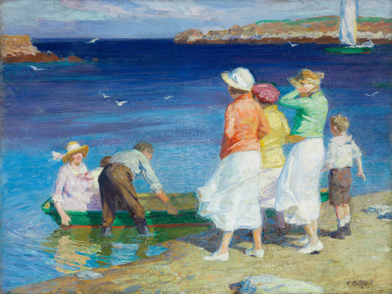 Impreza żeglarska (Wypłyń na żaglówkę) - Edward Henry Potthast