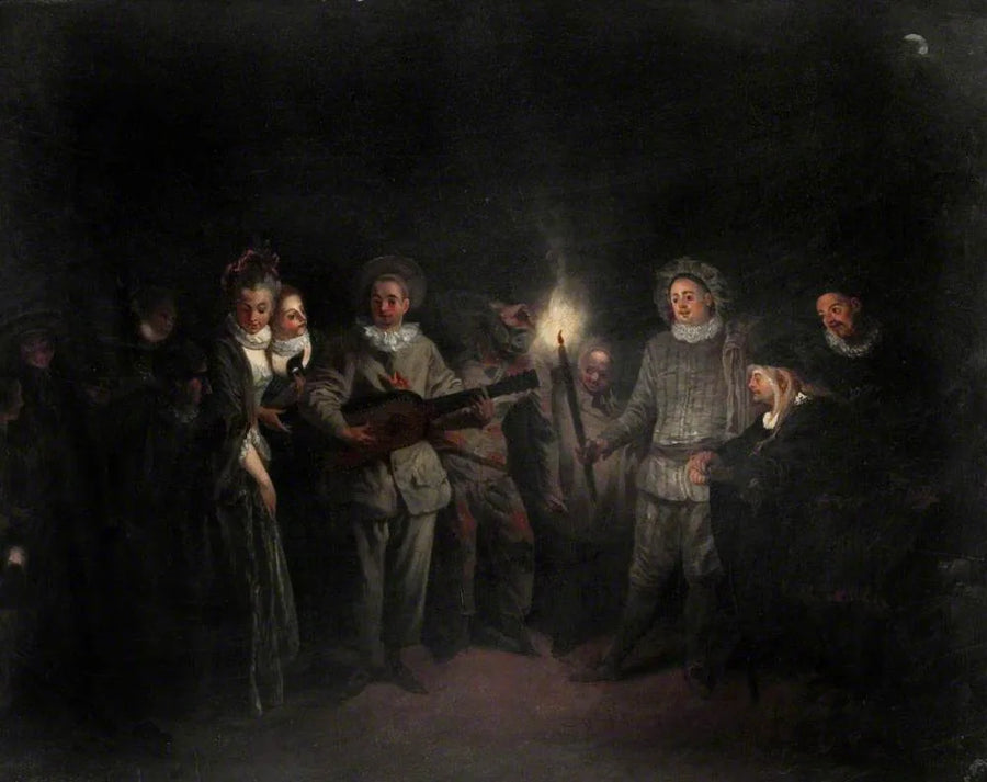 Impreza muzyczna (Miłość w teatrze włoskim) - Antoine Watteau
