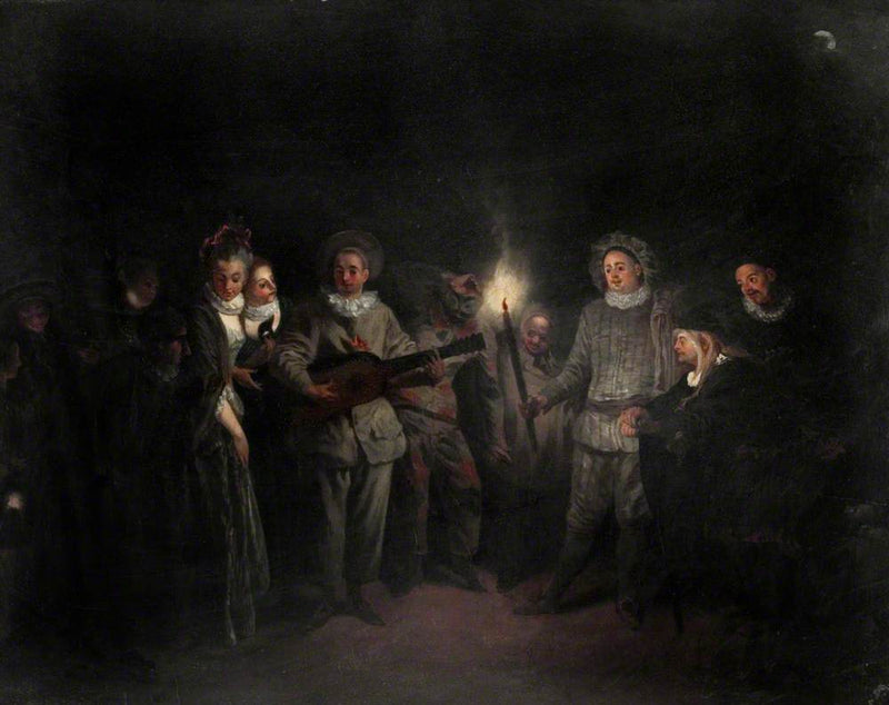 Impreza muzyczna (Miłość w teatrze włoskim) - Antoine Watteau