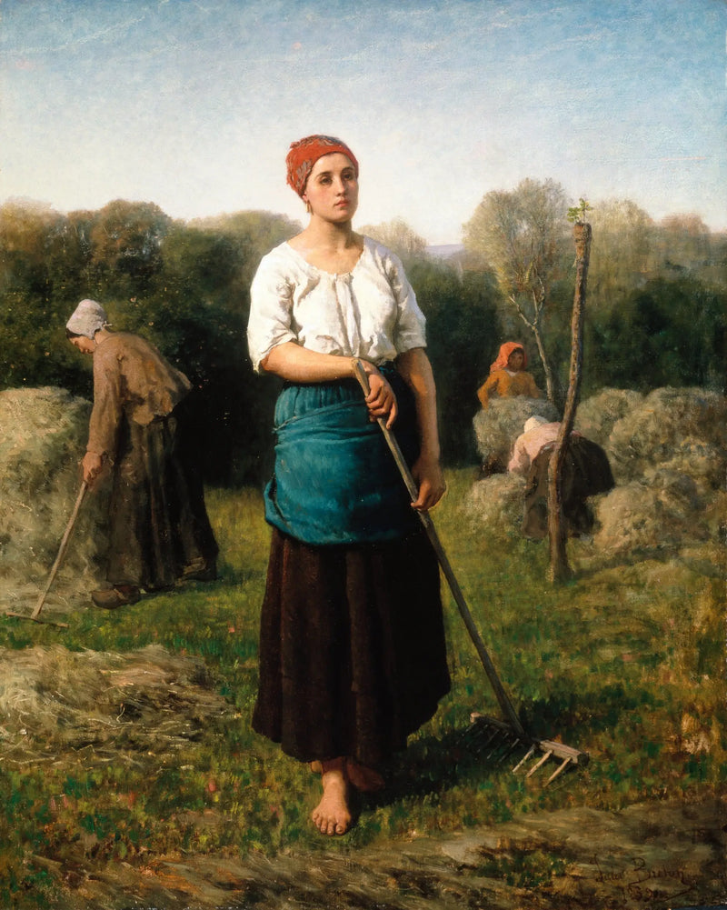 Dziewczyna z grabami - Jules Breton