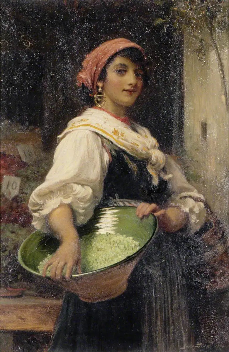 Dziewczyna z weneckiego targu - Luke Fildes