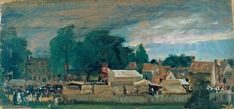 Jarmark wiejski (prawdopodobnie w East Bergholt) - John Constable