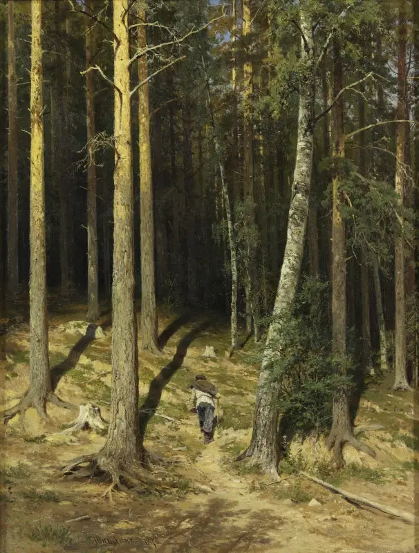 Une forêt de pins - Ivan Chichkine - Alpha Reproduction