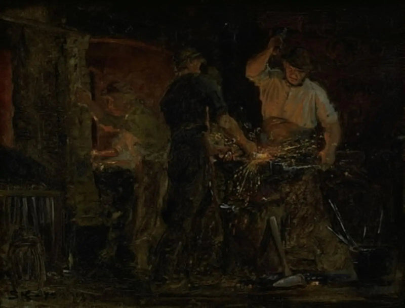 Kuźnia w Hornbæk - Peder Severin Krøyer