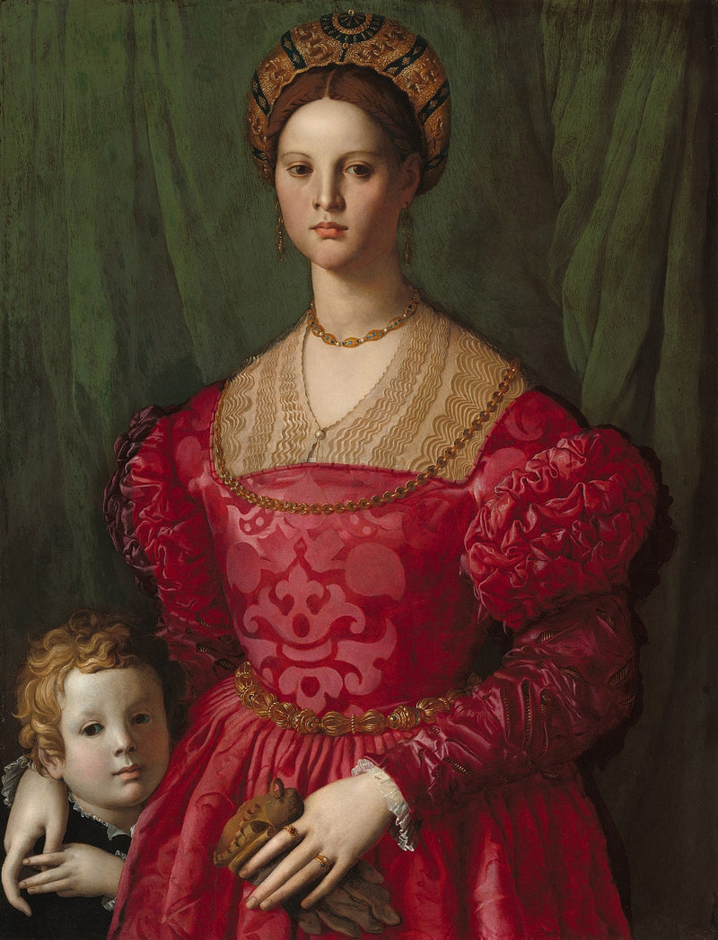 Młoda kobieta i jej mały chłopiec - Bronzino