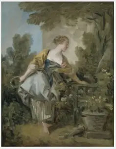 Młoda dziewczyna w parku - François Boucher