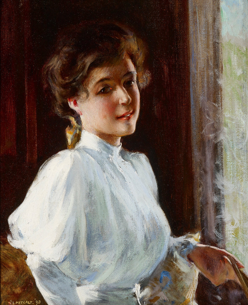 Młoda dziewczyna - Willard Metcalf