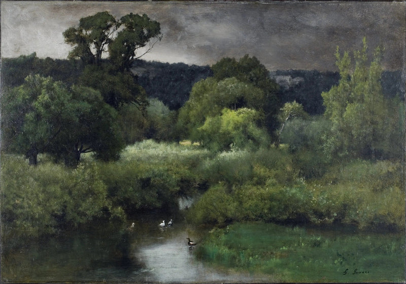 Szary i ponury dzień - George Inness