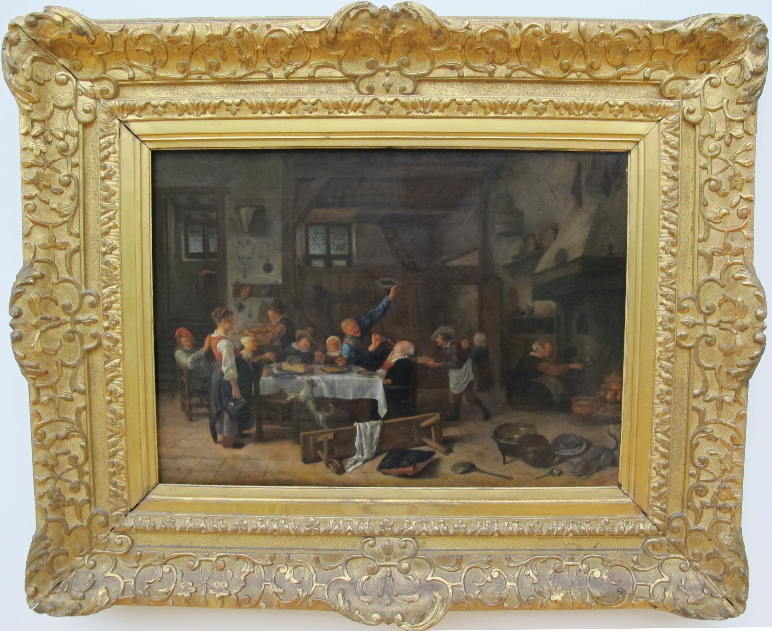 Une joyeuse compagnie à table - Jan Steen image 1 tableau peint à l’huile sur toile