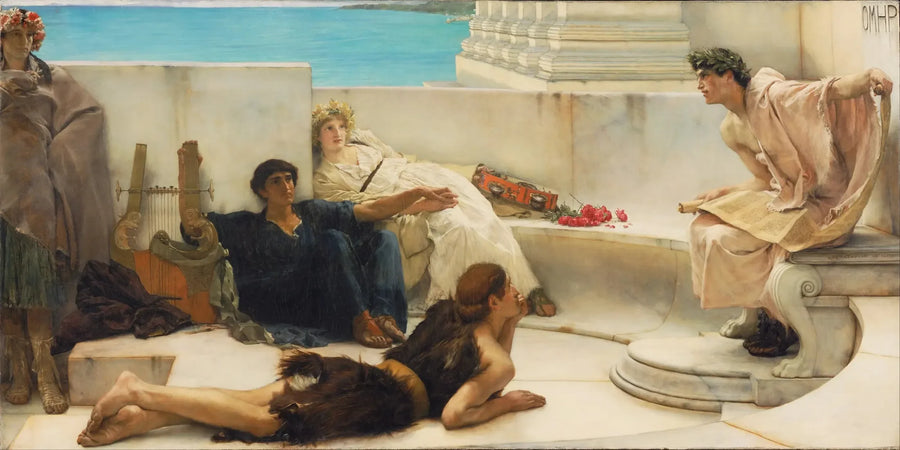 Czytanie Homera - Lawrence Alma-Tadema