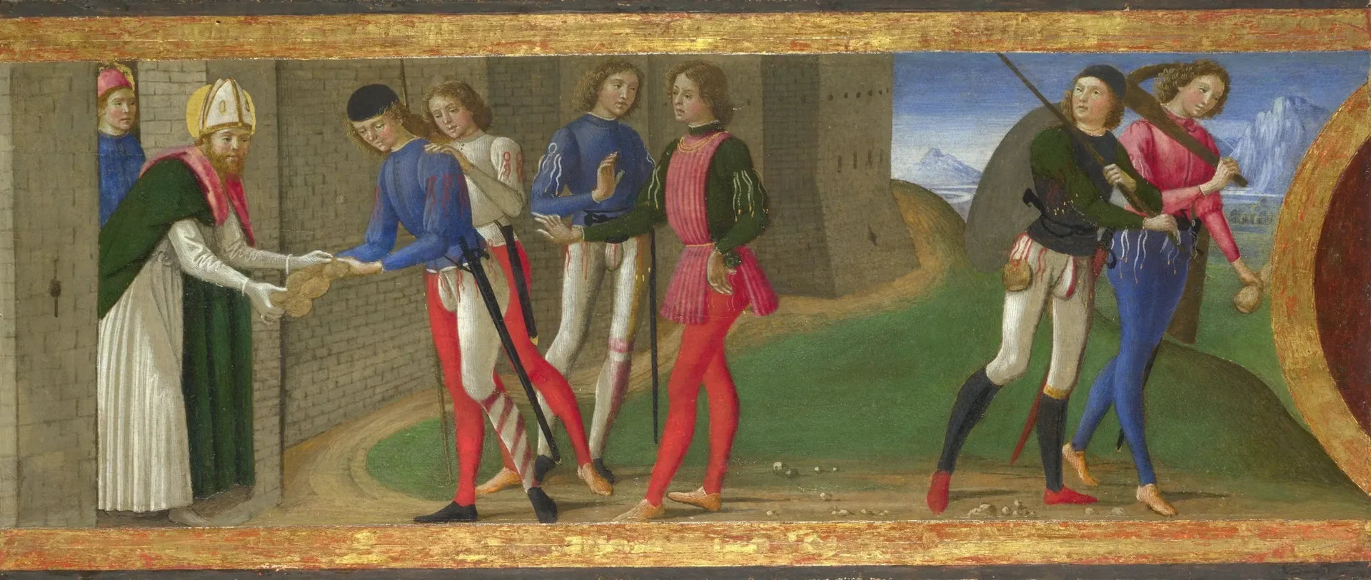 Une légende des saints Juste et Clément de Volterra - Domenico Ghirlandaio image 1 tableau peint à l’huile sur toile